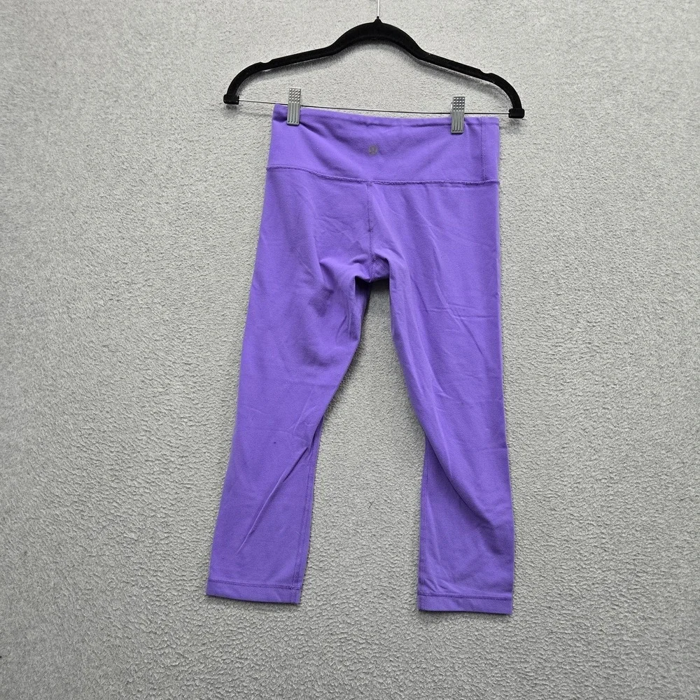 Lululemon Women Activewear Pants 6 Purple Cropped Yoga Legging